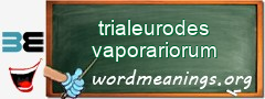 WordMeaning blackboard for trialeurodes vaporariorum